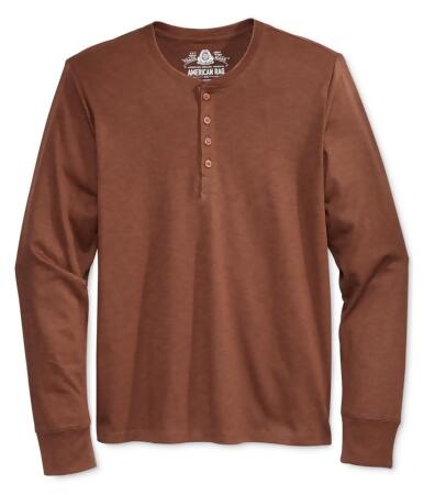 American Rag Mens Marled Henley Shirt - S