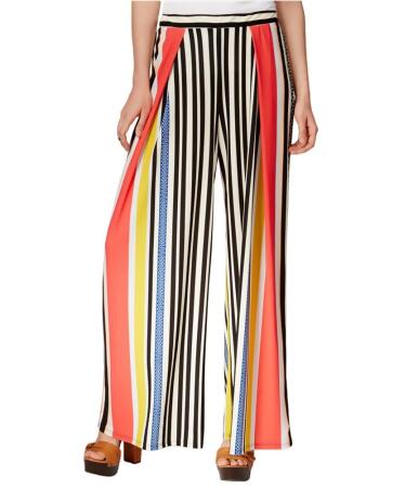 Bar Iii Womens Striped Wide-Leg Gaucho Pants - M