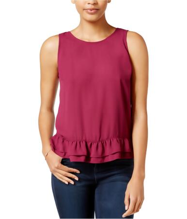 Maison Jules Womens Ruffled Hem Tank Top - 2XL