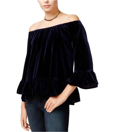 Sanctuary Clothing Womens Julia Velvet Pullover Blouse - S