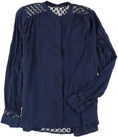 Free People Womens The Best Button Down Blouse - M