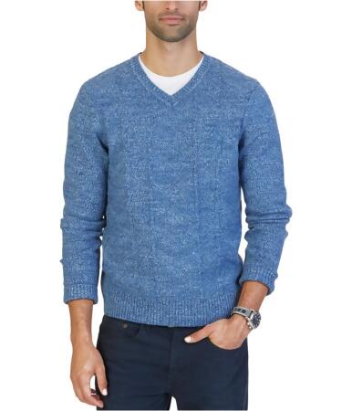 Nautica Mens Multi-Texture Pullover Sweater - M