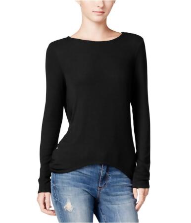 Chelsea Sky Womens Open Back Pullover Blouse - M