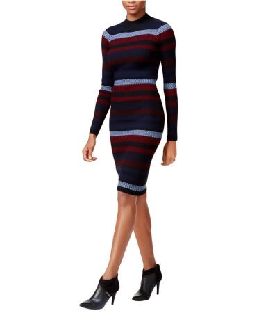 Bar Iii Womens Striped Bodycon Sweater Dress - XS