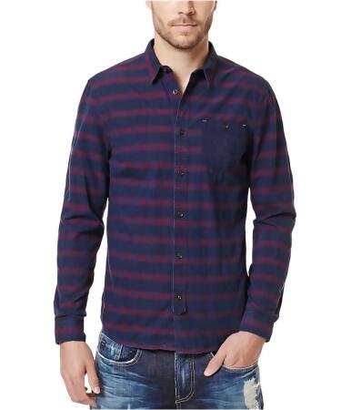 Buffalo David Bitton Mens Sivilt Stripe Button Up Shirt - M