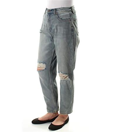 Free People Womens Destroyed Boyfriend Fit Jeans - 25