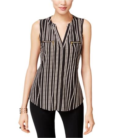 I-n-c Womens Polka Dot Pullover Blouse - S