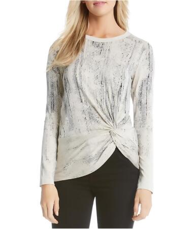 Karen Kane Womens Abstract Twist Pullover Blouse - M