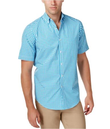 Club Room Mens Short-Sleeve Button Up Shirt - LT