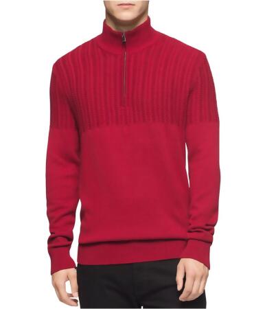 Calvin Klein Mens Multi-Textured Knit Sweater - M