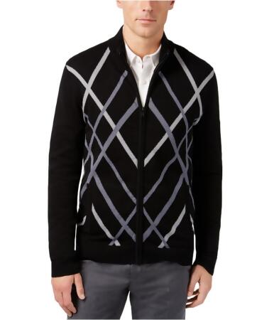 Alfani Mens Zip-Front Thermal Sweater - M