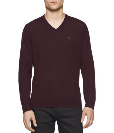 Calvin Klein Mens Merino V-Neck Pullover Sweater - XL