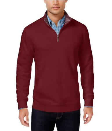 Club Room Mens Quarter-Zip Knit Sweater - M