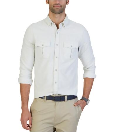 Nautica Mens Slim-Fit Button Up Shirt - M