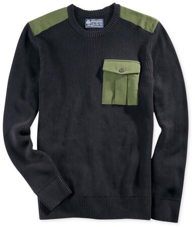 American Rag Mens Contrasting Knit Pullover Sweater - S