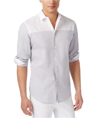 I-n-c Mens Colorblocked Button Up Shirt - XL