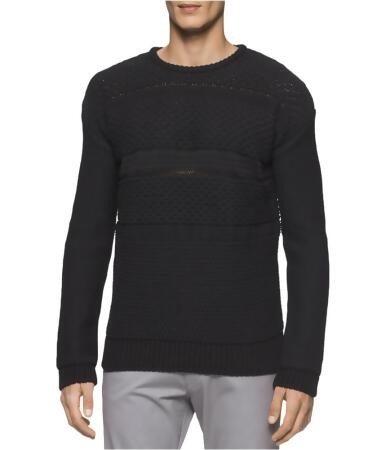 Calvin Klein Mens Multi-Textured Pullover Sweater - 2XL