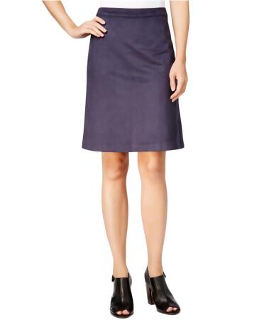 Tommy Hilfiger Womens Faux Suede A-Line Skirt - 16