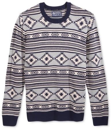 American Rag Mens Chalet Geo Knit Sweater - L