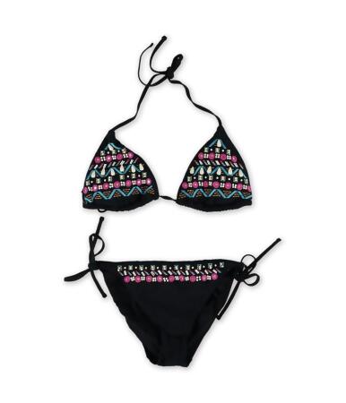 Nanette Lepore Womens Embellished Side Tie 2 Piece Bikini - XS