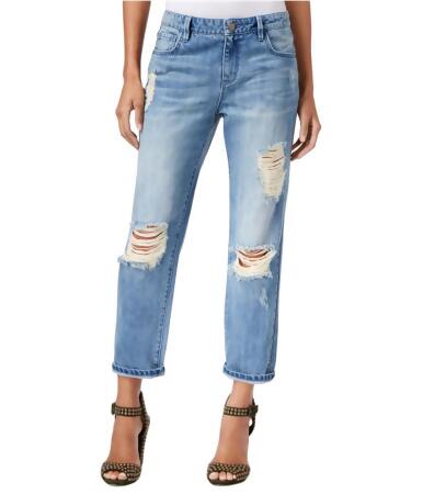 Rachel Roy Womens Ripped Relaxed Straight Leg Jeans - 31