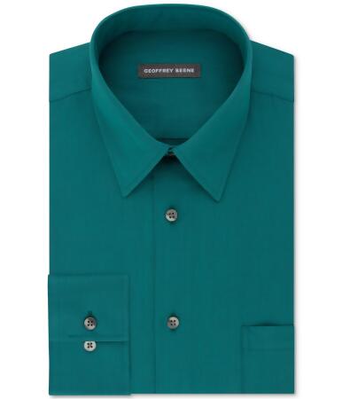 Geoffrey Beene Mens Bedford Button Up Dress Shirt - 17 1/2