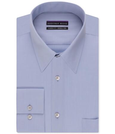 Geoffrey Beene Mens Bedford Button Up Dress Shirt - 17