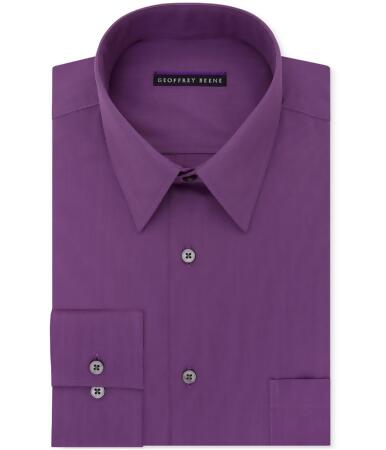 Geoffrey Beene Mens Bedford Button Up Dress Shirt - 17 1/2