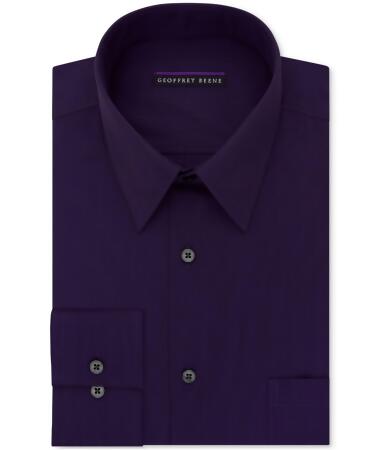 Geoffrey Beene Mens Bedford Button Up Dress Shirt - 17