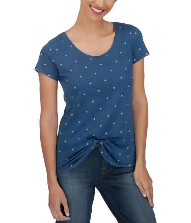 Lucky Brand Womens Star Print Basic T-Shirt - S