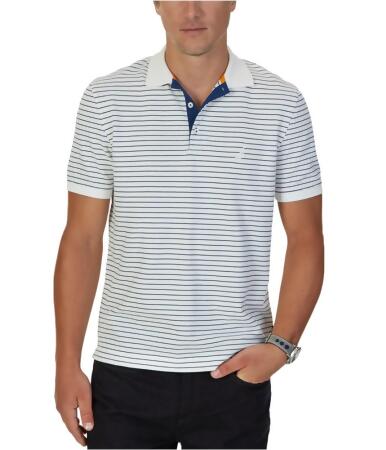 Nautica Mens Lined Rugby Polo Shirt - S