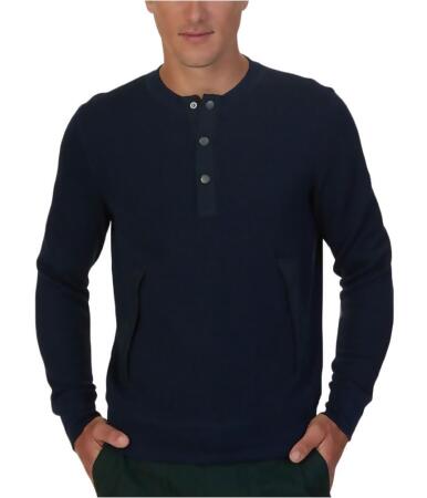 Nautica Mens Ribbed Henley Shirt - M