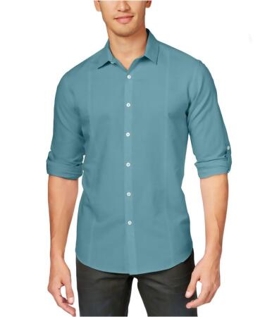 I-n-c Mens Cason Linen Button Up Shirt - XL