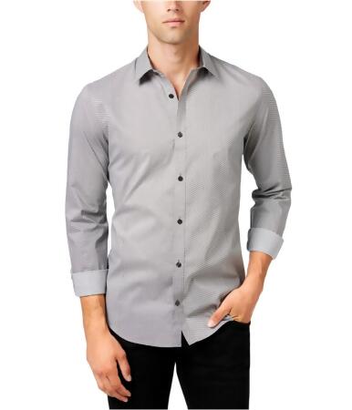 Calvin Klein Mens Geometric Button Up Shirt - 2XL