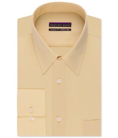 Geoffrey Beene Mens Bedford Cord Button Up Dress Shirt - 19