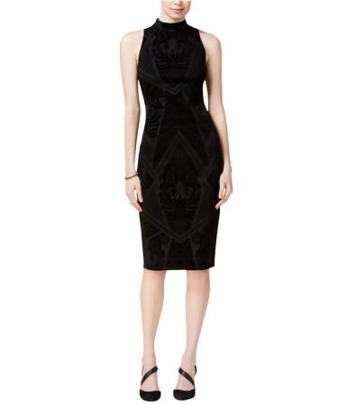 Bar Iii Womens Velvet Sheath Dress - XXS