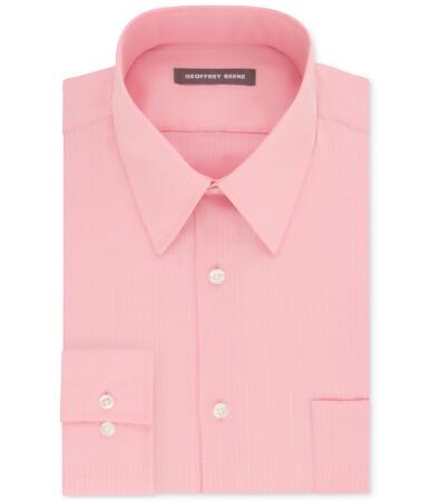 Geoffrey Beene Mens Sateen Button Up Dress Shirt - 18