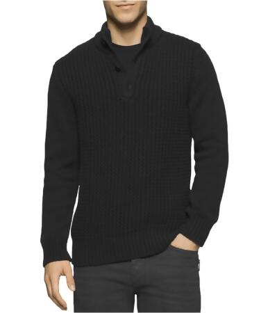 Calvin Klein Mens Textured Knit Sweater - S