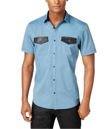 I-n-c Mens Multi-Pocket Button Up Shirt - S