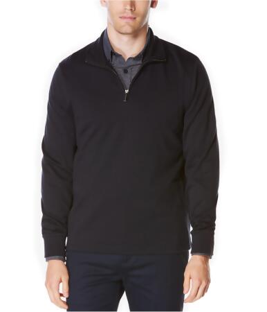 Perry Ellis Mens Quarter-Zip Knit Sweater - S