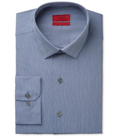 Alfani Mens Pinstripe Button Up Dress Shirt - 15 1/2