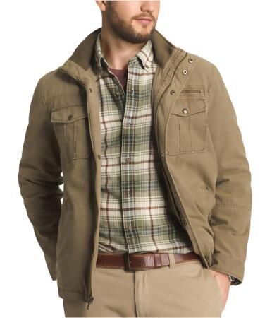 G.h. Bass Co. Mens Zip And Snap Aviator Jacket - S