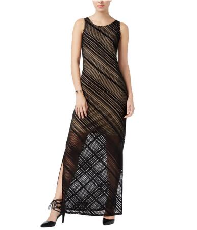Bar Iii Womens Striped Maxi Dress - L