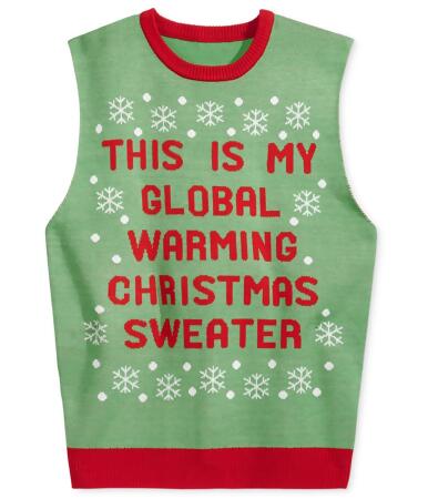 American Rag Mens Global Warning Sweater Vest - L