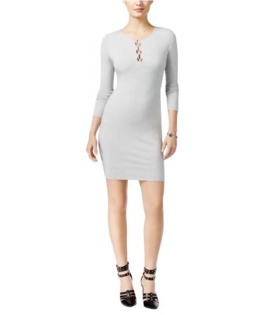 Guess Womens Addison Lace Up Bodycon Dress - S