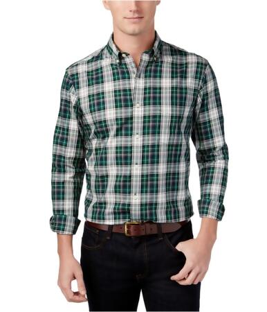 Club Room Mens Plaid Button Up Shirt - S