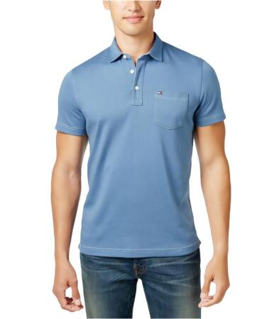 Tommy Hilfiger Mens Solid Rugby Polo Shirt - XS