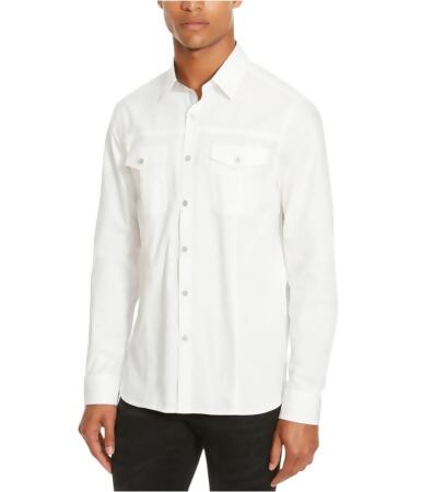 Kenneth Cole Mens Daimler Button Up Shirt - M