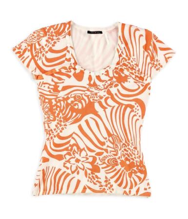 Cyrus Womens Floral Basic T-Shirt - L