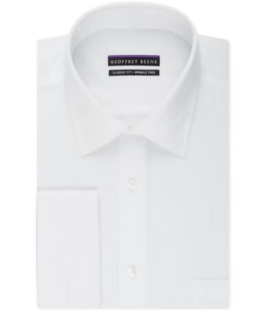 Geoffrey Beene Mens Textured Button Up Dress Shirt - 17 1/2